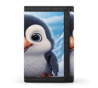 QMKFWT Cartone animato carino pinguino casual portafoglio porta carte di credito custodia organizer per documenti per uomini e donne