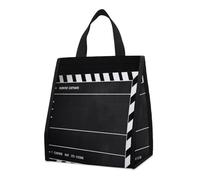 QMKFWT Classic Movie Clapboard - Borsa termica per il pranzo, pieghevole, riutilizzabile, per uomo e donna, colore: nero