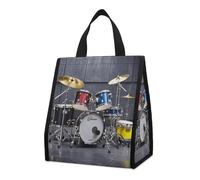 QMKFWT Cool Drum Set Borsa Pranzo Zaino Isolato Pieghevole e Riutilizzabile Borse Termiche per Uomo Donna