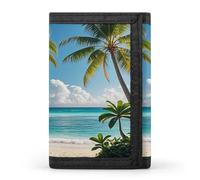 QMKFWT Custodia per documenti in stile hawaiano con stampa casual, per uomini e donne