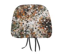 QMKFWT Dots of different Car Seat Headrest Cover regolabile e riutilizzabile, anti-sporco, flessibile, antipolvere, per poggiatesta auto, protezione per la maggior parte dei veicoli