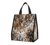 QMKFWT Dots of Different Lunch Bag Zaino isolato pieghevole e riutilizzabile borse termiche per uomo donna