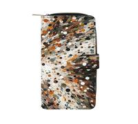 QMKFWT Dots of Different Portafoglio lungo in pelle portafoglio degli assegni portafogli classico bifold da donna pochette con finestra ID