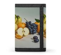QMKFWT Fruits - Portafoglio casual con porta carte di credito, organizer per documenti di alta qualità, per uomini e donne