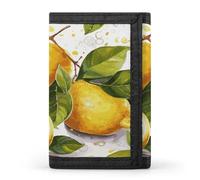 QMKFWT Frutti Limone Casual Portafoglio Porta Carte di Credito Premium Documenti Organizer Caso per Uomini e Donne