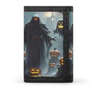 QMKFWT Grim Reaper - Portafoglio casual con porta carte di credito, organizer per documenti di alta qualità, per uomini e donne