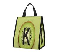 QMKFWT Kiwi Art Pattern - Borsa termica per il pranzo, pieghevole e riutilizzabile, per uomo e donna