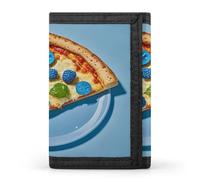 QMKFWT Portafoglio casual blu chiaro con porta carte di credito, organizer per documenti di alta qualità, per uomini e donne