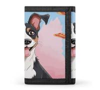 QMKFWT Rat Terrier - Portafoglio casual con porta carte di credito, per uomini e donne