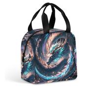 QMKFWT The Dragon Is Soaring - Borsa per il pranzo resistente e isolata, grande, portatile, a tenuta stagna, riutilizzabile, per lavoro, viaggi, picnic