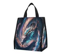QMKFWT The Dragon Is Soaring - Borsa termica per il pranzo, pieghevole e riutilizzabile, per uomini e donne