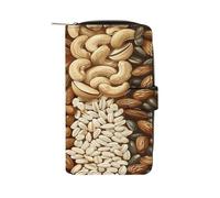 QMKFWT Vari modelli di noce portafoglio in pelle portafoglio lungo libretto degli assegni portafogli classico bifold signore frizione con finestra ID