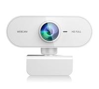 QMKKX Webcam per PC con microfono, 1080p HD Streaming Webcam per PC, Mac, laptop, computer, Plug and Play USB C Web Camera per YouTube, Skype videochiamate, studio, conferenza