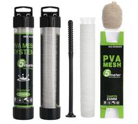 QMLING Pesca, 10 m, rete PVA, larghezza 25 mm, sacchetto di fusione veloce, accessori per carpe per boilie esche