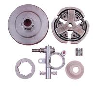 QMLQRGKF 3T 7t 38t Kit di Cerchi a pignone del Tamburo Frizione per Parti di motoseghe 3800 38 CC con Cuscinetto ad ago per ingranaggio a Vite a Vite d'olio Adatta a motosele Modelli di Motosega