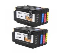 QMLQRGKF Cartuccia di inchiostro compatibile 953 953XL Sostituzione per modelli di stampante 7720 7740 8210 8218 8710 8715 8718 8719 8720 8725 8728 8730 Works with Pro 953 Series(2SET)