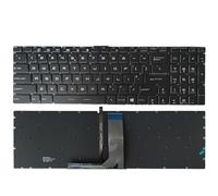 QMLQRGKF Keyboard spagnola del Regno Unito per GP63 8RE 8RF MS-16p3 MS-16P5 MS-16K4 MS-16K3 MS-16K2 MS-16J1 MS-16J2 MS-179B MS-17A1 MS-17C1 Sostituzione del laptop compatibile(UK WHITE BACKLIT)