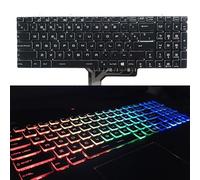 QMLQRGKF Keyboard spagnola del Regno Unito per GP63 8RE 8RF MS-16p3 MS-16P5 MS-16K4 MS-16K3 MS-16K2 MS-16J1 MS-16J2 MS-179B MS-17A1 MS-17C1 Sostituzione del laptop compatibile(SP COLORFUL BACKLIT)