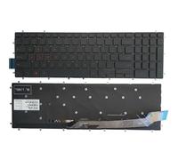 QMLQRGKF Tastiera per laptop compatibile con Vostro 15-5000 5568 7778 7786 7779 7577 7567 UK/US/Spanish SP/LATINA LA/Brasile(RED US KEYBOARD)