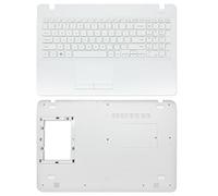 QMLQRGKF Tastiera per laptop con una custodia superiore e inferiore Palmrest compatibile con NP300E5K NP300E5L NP3500EM 300E5L 3500EL(US AND D)