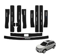 QMMMNH 10 Pezzi Fibra Carbonio Protezioni battitacco per Auto,per Suzuki Vitara AntiGraffio Antiusura Adesivi battitacco,Accessori Styling