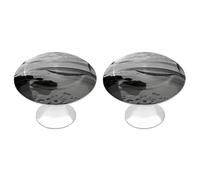QMNBTES Beach, confezione da 2 pomelli vintage per armadietti da cucina, in acciaio inox, decorativi per mobili, maniglie per cassettiera, bagno, armadio, porta a due ante