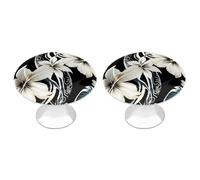 QMNBTES Confezione da 2 pomelli vintage per armadietti da cucina, in acciaio inox, decorativi, per cassettiere, cassetti, bagno, armadio, porta a due ante