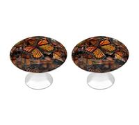 QMNBTES Confezione da 2 pomelli vintage per armadietti da cucina, in acciaio inox, decorativi per mobili, per cassettiere, bagno, armadio, porta a due ante