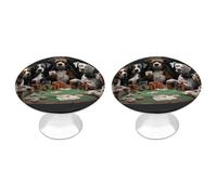 QMNBTES Confezione da 2 pomelli vintage per armadietti da cucina, in acciaio inox, decorativi per mobili, per cassettiere, bagno, armadio, porta a due ante