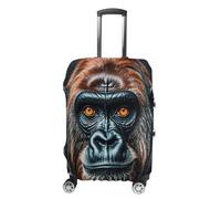 QMNBTES Copertura per bagagli a mano A Gorilla, per valigie da viaggio, approvata TSA, protezione elastica per valigie, antigraffio, lavabile, adatta per custodie da 48-76 cm, XL