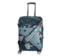 QMNBTES Copertura per bagagli a mano Air Force Fighter Jet Valigie per bagagli Approvato TSA, protezione elastica per valigie, antigraffio, lavabile, adatta per custodie da 48-76 cm, L