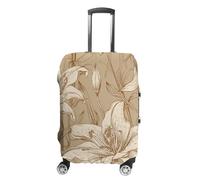 QMNBTES Copertura per bagagli a mano Beige Disegno a Linea Coperture per bagagli Approvato TSA Custodia per bagagli da viaggio Protezione elastica per valigie antigraffio Lavabile Adatto per custodie