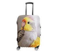 QMNBTES Copertura per bagagli a mano Carino Cockatiel Valigie Coperture per bagagli Approvato Tsa Bagagli da Viaggio Manica Protettiva Elastica Protezione Antigraffio Lavabile Adatto per Case 19-30