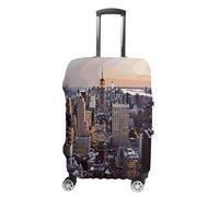 QMNBTES Copertura per bagagli a mano New York City, copertura per valigie per bagagli approvata TSA, protezione elastica per valigie, antigraffio, lavabile, adatta per custodie da 48-76 cm, S
