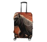 QMNBTES Copertura per bagagli a mano Romantico Mustang Copertura per valigie per bagagli Approvato TSA Protezione per bagagli da viaggio Elastica Protezione per Valigie Antigraffio Lavabile Adatto per