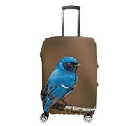 QMNBTES Copertura per bagagli copertura per bagagli uccello blu custodie per bagagli approvato Tsa Protezione per bagagli da viaggio elastica protezione antigraffio lavabile adatto a 19-30 pollici
