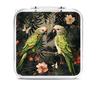 QMNBTES Coppia Pappagalli Olive Switch Game Case Switch Game Holder Custodia Cartuccia Storage 12 Giochi & 2 Slot Micro Sd Card, Custodie da Viaggio, Archiviazione di carte giochi portatili, Guscio