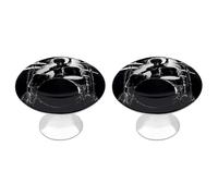 QMNBTES Drummer - Confezione da 2 pomelli vintage per armadietti da cucina, in acciaio inox, decorativi, per cassettiere, cassetti, bagno, armadio, porta a due ante