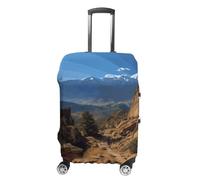 QMNBTES Pikes Peak Colorado Copertura per valigie per bagagli approvata TSA, protezione elastica per valigie, antigraffio, lavabile, adatta per valigie da 48-76 cm, taglia M