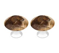 QMNBTES Prairie Lion - Confezione da 2 pomelli vintage per armadietti da cucina, in acciaio inox, decorativi, per cassettiere, cassetti, bagno, armadio, porta a due ante