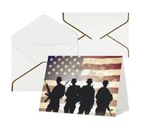 QMNSEHF Biglietto di auguri vuoto con buste Thank YouCard Day American Forces Day Biglietto di buon compleanno per donne uomini Natale Halloween matrimonio biglietti di auguri per tutte le occasioni