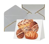 QMNSEHF Biglietto di auguri vuoto con buste Thank YouCard Dipinto Pane Biglietto di Buon Compleanno per Donne Uomini Natale Halloween Matrimonio Biglietti di auguri per tutte le occasioni 4x6