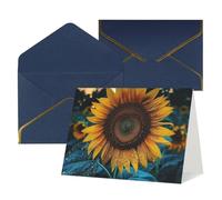 QMNSEHF Biglietto di auguri vuoto con buste Thank YouCard Il più bel biglietto di compleanno girasole per donne uomini Natale Halloween matrimonio biglietti vuoti per tutte le occasioni biglietti di