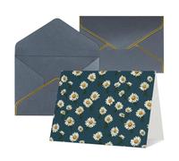 QMNSEHF Biglietto di auguri vuoto con buste Thank YouCard Piccola margherita Biglietto di auguri di buon compleanno per donne uomini Natale Halloween matrimonio biglietti vuoti per tutte le occasioni