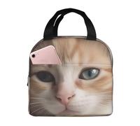 QMNSEHF Borsa termica per il pranzo con simpatici animali carini, per donne e uomini, riutilizzabile, a prova di perdite, borsa termica per picnic e lavoro