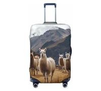 QMNSEHF Copertura per bagagli da viaggio, elastica, lavabile, con lama in the andes, copertura per valigia, antigraffio, in spandex, adatta per bagagli da 45 a 81 cm, Nero , S