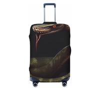 QMNSEHF Copertura per bagagli da viaggio Protezione per valigia elastica lavabile Snake Copertura per valigia antigraffio Spandex copre bagagli adatto per bagagli da 45-81 cm, Nero , XL