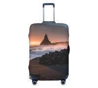QMNSEHF Copertura per bagagli da viaggio Protezione per valigia elastica lavabile Sunrise on Reynisfjara Beach Valigie Copertura antigraffio in spandex per bagagli Adatto per bagagli da 18-32 pollici