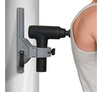 QMount Pistola da massaggio regolabile da parete - Supporto per pistola per massaggi per auto-massaggio mani libere - compatibile con Theragun Pro & Elite Series (2 binari)
