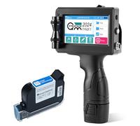QMSTRAPACK Pistola portatile C10 per stampante a getto d'inchiostro con cartuccia d'inchiostro originale ad asciugatura rapida per testo QRCode Codice a barre numero batch etichetta immagine Data di